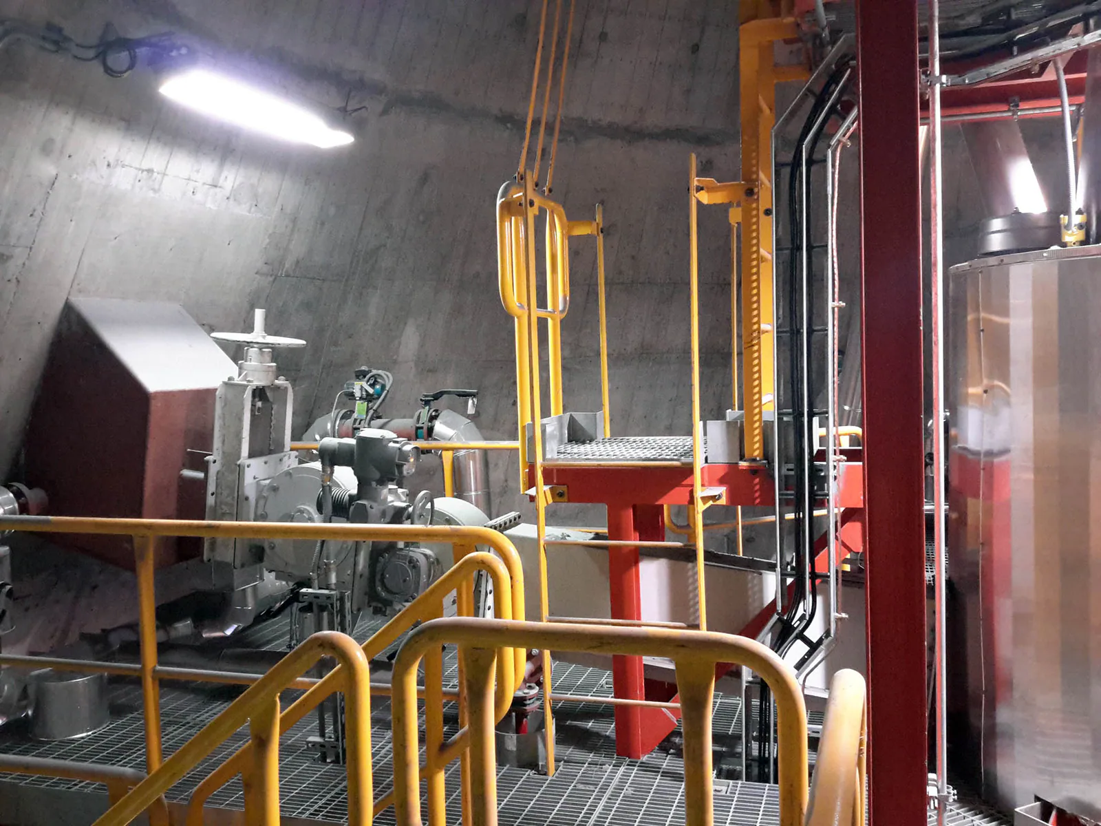 Industrial material handling equipment at Guacolda, Chile