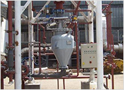 Sand feeding into combustion chamber (50MW biomass fired unit) - Pecs, Hungary